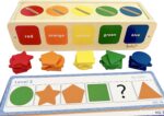 Dailyfunn Montessori Toys Color&Shape Sorting Learning Matching Box for Baby Toddlers 1-3 Year Old - Image 4