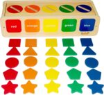 Dailyfunn Montessori Toys Color&Shape Sorting Learning Matching Box for Baby Toddlers 1-3 Year Old - Image 8