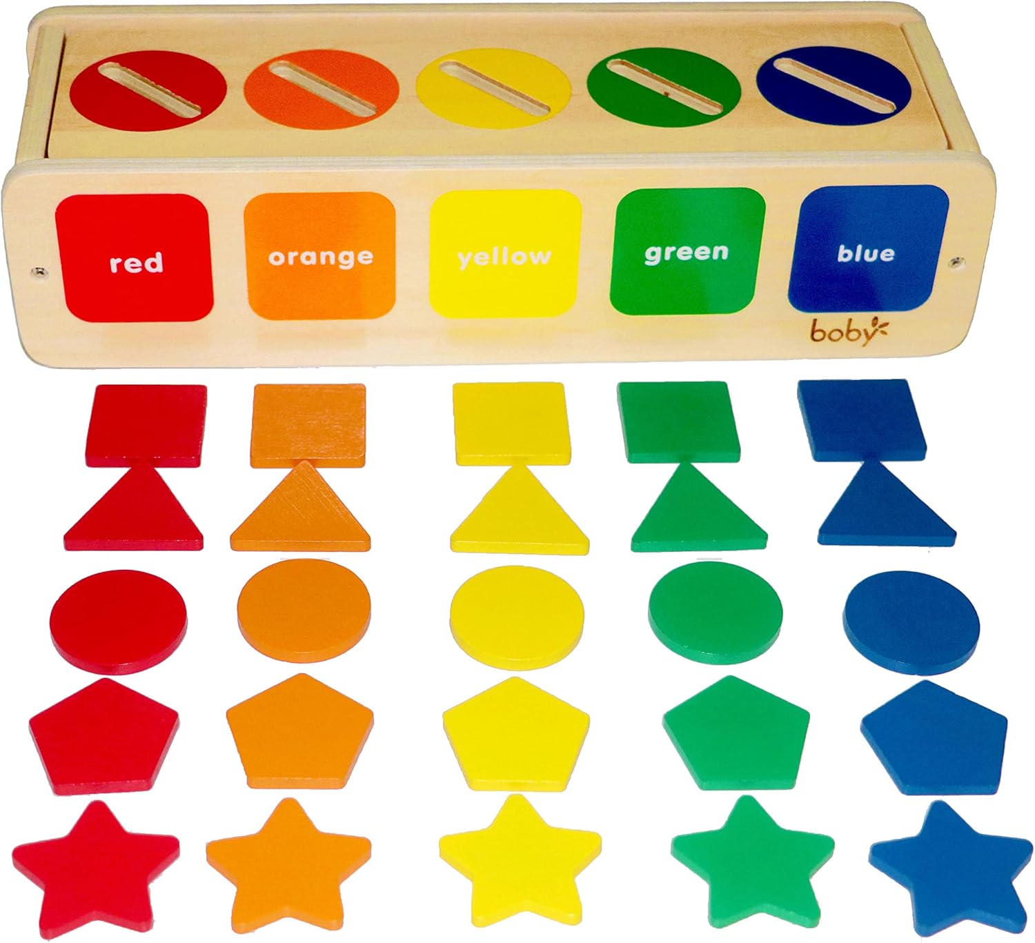Dailyfunn Montessori Toys Color&Shape Sorting Learning Matching Box for Baby Toddlers 1-3 Year Old - Image 8