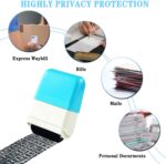 2Pcs Identity Protection Roller Stamps Identity Prevention Theft Stamp Wide Rolling Security Stamp for Privacy Protection, ID Blockout and Address Blocker (Pink and Blue) - Image 7
