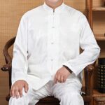 Kung Fu Uniform for Men Shirt Suit Chinese Traditional Tang Hanfu Martial Arts Wing Chun Tai Chi Training Cloth Pants - Image 3