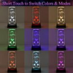 3D Love Crystal Night Light Gifts for Him Her Boyfriend Girlfriend Birthday Christmas, Romantic Love Crystal Lamp Wedding Anniversary Birthday Gift for Women Men Couples Wife Husband - Image 6