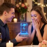 3D Rose Crystal Night Lamp with Adjustable LED Lights - I Love You, Mothers Day Gifts Ideas for Mom Valentines Day, Anniversary, Birthday Gift for Her, Wife, Girlfriend - Image 3