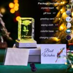 3D Rose Crystal Night Lamp with Adjustable LED Lights - I Love You, Mothers Day Gifts Ideas for Mom Valentines Day, Anniversary, Birthday Gift for Her, Wife, Girlfriend - Image 8
