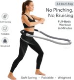 Weighted Soft Spring Fitness Hoop for Adults – 3.3lb Foldable Exercise Hoop, Waist-Friendly Design, Portable Slimming Exercise Equipment for Home and Travel - Image 3