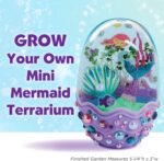 Creativity for Kids Mini Garden: Mermaid Terrarium Kit - Mermaid Gifts for Girls, Crafts and Toys, Holiday Stocking Stuffers for Kids (Ages 6+) - Image 3