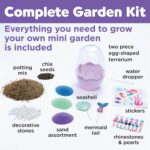 Creativity for Kids Mini Garden: Mermaid Terrarium Kit - Mermaid Gifts for Girls, Crafts and Toys, Holiday Stocking Stuffers for Kids (Ages 6+) - Image 4