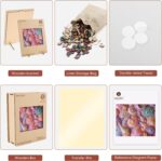Delobil Wooden Puzzles for Adults, Sea Shell Wooden 200 Piece Puzzles for Adults,Unique Shaped Jigsaw Puzzles, Fun Challenge Brain Health Family Game Creative Gift for Friends 11.8 x 9.6in - Image 8