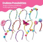 Pretty Me Headband Making Kit for Girls - Arts & Crafts Gift - Make Your Own Fashion Headbands for Kids - DIY Hair Accessories Set - Gift for Ages 5-12 Year Old Girl - Little Kids Art & Craft Gifts - Image 5