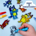 Bluey Window Art Suncatchers Kit for Kids to Paint, Great at-Home Craft Activity or Birthday Party Idea, Toys for Ages 3, 4, 5, 6 - Image 5