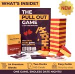 The Pull Out Game - Flirty Date Night Game for Couples, Romantic Block Tower with 100 Cards, 50 Action & 50 Tell Me Relationships and Valentines Day Gift - Image 4