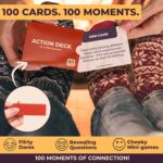 The Pull Out Game - Flirty Date Night Game for Couples, Romantic Block Tower with 100 Cards, 50 Action & 50 Tell Me Relationships and Valentines Day Gift - Image 5