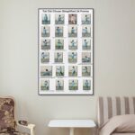 JPOSTHCZ Tai Chi 24 Forms Poster Traditional Chinese Martial Canvas Wall Art Aesthetic Decorative Painting Living Room Gym Or Meditation Studiostyle 16x24inch(40x60cm) - Image 8