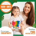 jackinthebox Poke Poke Art – Animals Theme, Mess-Free Fabric Art and Craft, Flower Pressing Kits, Gift for Kids, Girl Gifts, Boy Gift, Toys for Girls and Boys Ages 4 5 6 7 8 - Image 3