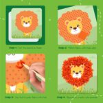 jackinthebox Poke Poke Art – Animals Theme, Mess-Free Fabric Art and Craft, Flower Pressing Kits, Gift for Kids, Girl Gifts, Boy Gift, Toys for Girls and Boys Ages 4 5 6 7 8 - Image 6