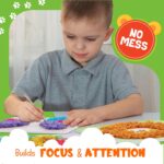 jackinthebox Poke Poke Art – Animals Theme, Mess-Free Fabric Art and Craft, Flower Pressing Kits, Gift for Kids, Girl Gifts, Boy Gift, Toys for Girls and Boys Ages 4 5 6 7 8 - Image 9
