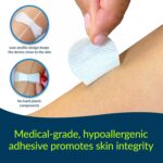 TIDI 3200S-10PK Grip-Lok Small Securement Device ― Pack of 10 ― Catheter Stabilization Device ― White ― Low-Profile Design for Comfort― Home Healthcare ― FSA Eligible Medical Supplies - Image 4