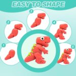 Air Dry Clay for Kids,90 Colors Modeling Model Magic Clay,DIY Molding Clay Starter Kit with Sculpting Tools,Soft and Non-Sticky,Art and Crafts for Boys & Girls 3-12 Years Old. - Image 6