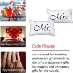 2PCS Mr and Mrs Pillow Cases,His and Hers Couples Pillowcases,Romantic Anniversary Engagement Christmas Wedding Gifts for The Couple,Bride Shower Gifts Ideas - Image 4