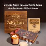 Christmas Date Night Adventure Box - Gifts for Her, Him, Scratch-Off Date Ideas, Anniversary or Birthday Gifts for Girlfriend, Boyfriend, Vanilla and Lavender Candles, Decision Coin & Dice - Image 7