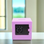 Purple Kids Piggy Bank Safe with Password Lock - Educational Money Saving Box for Children, Coin Storage, Ideal Gift for Birthdays and Holidays - Image 7