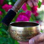 Tibetan Singing Bowl Set – Bronze Master Grade with Pure Tone & Thangka Art – Handmade in Nepal by Himalayan Bazaar (Gold & Yellow) - Image 5