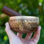Tibetan Singing Bowl Set – Bronze Master Grade with Pure Tone & Thangka Art – Handmade in Nepal by Himalayan Bazaar (Gold & Yellow) - Image 6