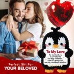 Cute Penguin Romantic Gift - Crochet Penguin Plush for Men, Boyfriend, Women, Girlfriend, Husband, Wife, Her, Him - Couples Gifts for Anniversary, Christmas & More - Stocking Stuffer for Men, Women - Image 4