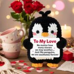 Cute Penguin Romantic Gift - Crochet Penguin Plush for Men, Boyfriend, Women, Girlfriend, Husband, Wife, Her, Him - Couples Gifts for Anniversary, Christmas & More - Stocking Stuffer for Men, Women - Image 7