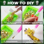 Labeol Arts and Crafts for Kids Ages 8-12 - Creat Your Own GEM Keychains-5D Diamond Art by Numbers GEM Art Kits for Kids Girls Toddler Crafts Age 6-7 6-8 10-12 (Animal) - Image 5