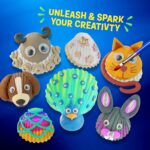 Dan&Darci Kids Sea Shell Painting Kit - Arts & Crafts Christmas Gifts for Boys and Girls - Craft Activities Kits - Creative Art Activity Gift Toys for Age 6, 7, 8, 9, 10, 11 & 12 Year Old 8-12 - Image 3