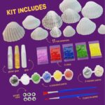 Dan&Darci Kids Sea Shell Painting Kit - Arts & Crafts Christmas Gifts for Boys and Girls - Craft Activities Kits - Creative Art Activity Gift Toys for Age 6, 7, 8, 9, 10, 11 & 12 Year Old 8-12 - Image 4