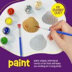 Dan&Darci Kids Sea Shell Painting Kit - Arts & Crafts Christmas Gifts for Boys and Girls - Craft Activities Kits - Creative Art Activity Gift Toys for Age 6, 7, 8, 9, 10, 11 & 12 Year Old 8-12 - Image 6