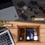 PU Leather Tray and Keychain, Unique Gifts for Him Boyfriend Men from Girlfriend, Gifts Ideas for Husband Anniversary from Wife, Christmas Xmas Gifts for Him Birthday - Image 6