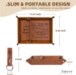 PU Leather Tray and Keychain, Unique Gifts for Him Boyfriend Men from Girlfriend, Gifts Ideas for Husband Anniversary from Wife, Christmas Xmas Gifts for Him Birthday - Image 7