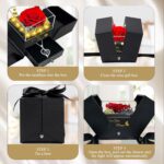 Preserved Real Rose-Eternal Flowers Rose Mothers Day for Mom Women Her Wife Girlfriend on Birthday Valentines with I Love You Necklace 100 Languages Romantic Gift - Image 4