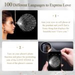 Preserved Real Rose-Eternal Flowers Rose Mothers Day for Mom Women Her Wife Girlfriend on Birthday Valentines with I Love You Necklace 100 Languages Romantic Gift - Image 5