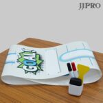 Fundraising Thermometer Chart Goal Tracker Decal - 48"x12" - Dry Erase Goal Setting Wall Poster Thermometer - Removable Giant Sales Goal Vinyl Sticker (Blue) - Image 6