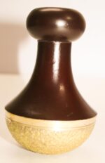 WITSOUL Bronze Kansa Natural Vatki Cup with Handle for Foot Massager, Relaxation and Deep Cleaning Ancient Indian Technique Ayurvedic (Dark Brown PCS 1) - Image 3