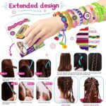 Friendship Bracelet Making Kit Toys, Ages 7 8 9 10 11 12 Year Old Girls Gifts Ideas, Birthday Present for Teen Girl, Arts and Crafts String Maker Tool, Bracelet DIY, Kids Travel Activity Set - Image 5
