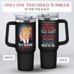 Gifts for Husband from Wife - Fathers Day Gift for Husband - Wedding Anniversary, Birthday, Christmas Gifts for Him - Romantic Love Gift Ideas for Him from Wife - 40 Oz 2-sided Tumbler - Image 3