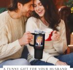 Gifts for Husband from Wife - Fathers Day Gift for Husband - Wedding Anniversary, Birthday, Christmas Gifts for Him - Romantic Love Gift Ideas for Him from Wife - 40 Oz 2-sided Tumbler - Image 4