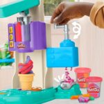 Play-Doh Rainbow Swirl Ice Cream Playset with 7 Pretend Play Kitchen Accessories, Arts and Crafts Toys for 3 Year Old Girls and Boys and Up - Image 4