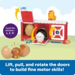 Learning Resources Peeksville Hide & Cheep Chicken Coop, Farm Animals, Farm Toys, Barn, Sensory Toys, Peekaboo, Toddler Playset, Toddler Gift, Manipulatives for Preschoolers - Image 4