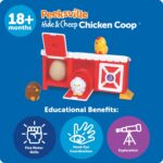 Learning Resources Peeksville Hide & Cheep Chicken Coop, Farm Animals, Farm Toys, Barn, Sensory Toys, Peekaboo, Toddler Playset, Toddler Gift, Manipulatives for Preschoolers - Image 6