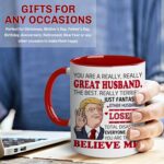 BECHUSKY Christmas Mugs For Husband From Wife - Best Husband Ever Gifts - Birthday Gift Husbands Coffee Mug - Christmas Wedding Anniversary Mug For Him, Hubby From Wifey - Best Husbands Mugs - Image 7