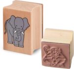 Melissa & Doug Stamp-a-Scene Stamp Set: Rain Forest - 20 Wooden Stamps, 5 Colored Pencils, and 2-Color Stamp Pad - Image 9