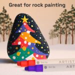 ARTISTRO 24 Acrylic Paint Markers for Rock, Fabric, Wood, Glass, Craft, Decoration - Dual-Tip Paint Pens - Stocking Stuffers, Christmas Gift Idea for Teens, Grandkids, Kids - Art Supplies - Image 9