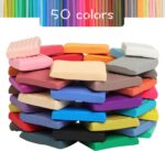 Polymer Clay 50 Colors, Modeling Clay for Kids DIY Starter Kits, Oven Baked Model Clay, Non-Sticky Molding Clay with Sculpting Tools, Gift for Children and Artists (50 Colors) - Image 3