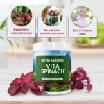 Vita Spinach Powder -Red Spinach Extract Nitric Oxide Booster -Supports Blood Pressure & Flow, Energy, Endurance, Pre Workout Performance Boost -Natural Superfood Supplement (30 Servings) - Image 7